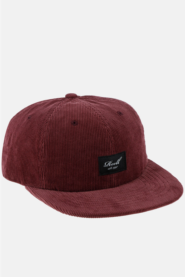 Flat 6-Panel Cap - Wine Red Cord - Reell Pakistan