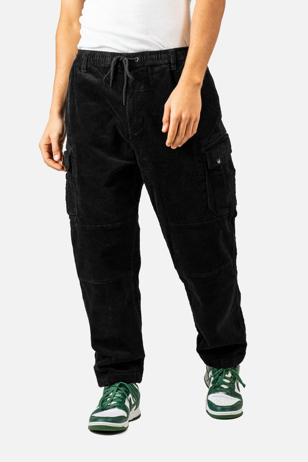Reflex Loose Cargo Corduroy - Black - Reell Pakistan