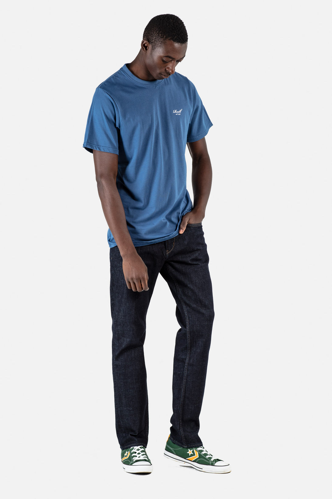 Regular Logo T-Shirt - Blue - Reell Pakistan