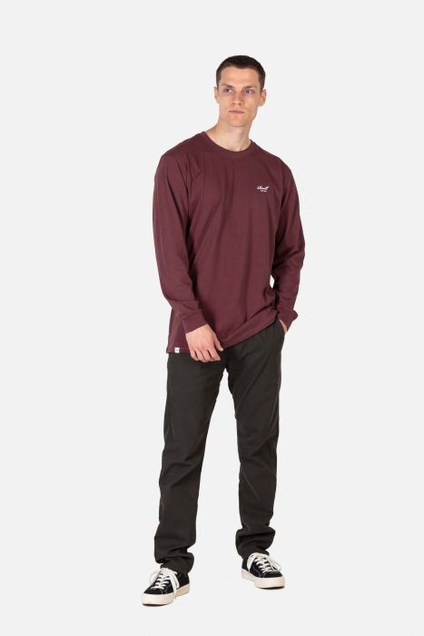 Staple Logo Long Sleeves - Town Red - Reell Pakistan