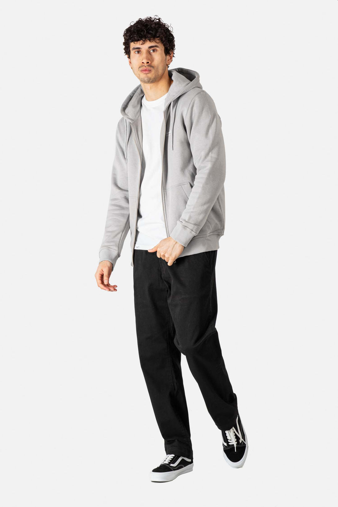 Regular Logo Zip Hoodie - Stone - Reell Pakistan