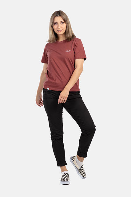 Women Logo T Shirt - Red Brown - Reell Pakistan