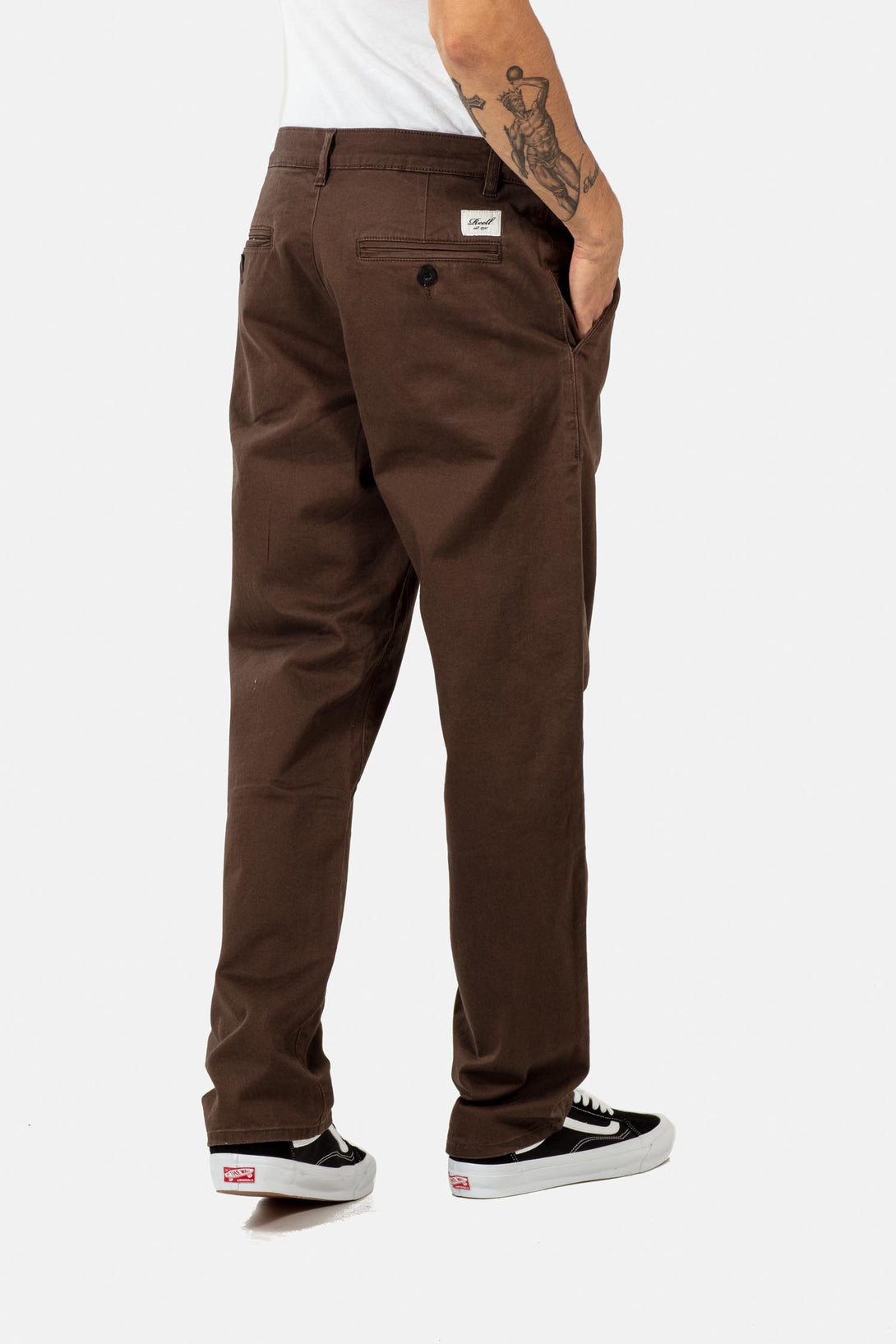Regular Flex Chino - Dark Brown - Reell Pakistan