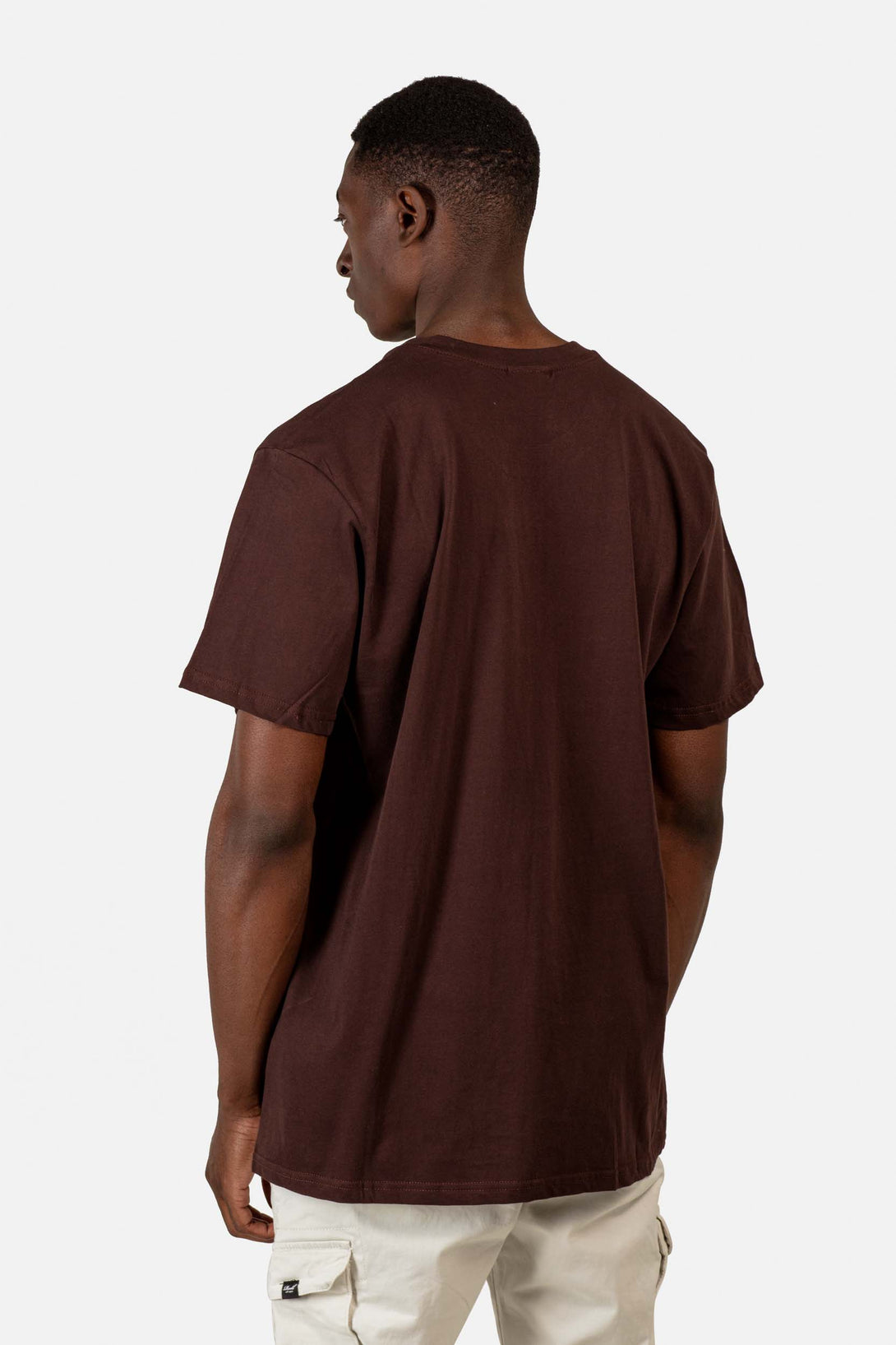 Staple Logo T-Shirt - Choc Brown - Reell Pakistan