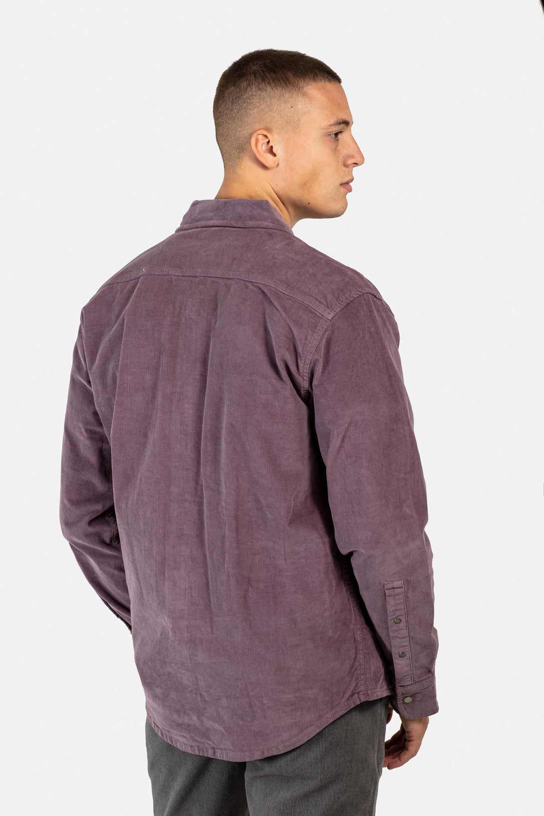 Duke Over Shirt - Baby Cord Purple - Reell Pakistan