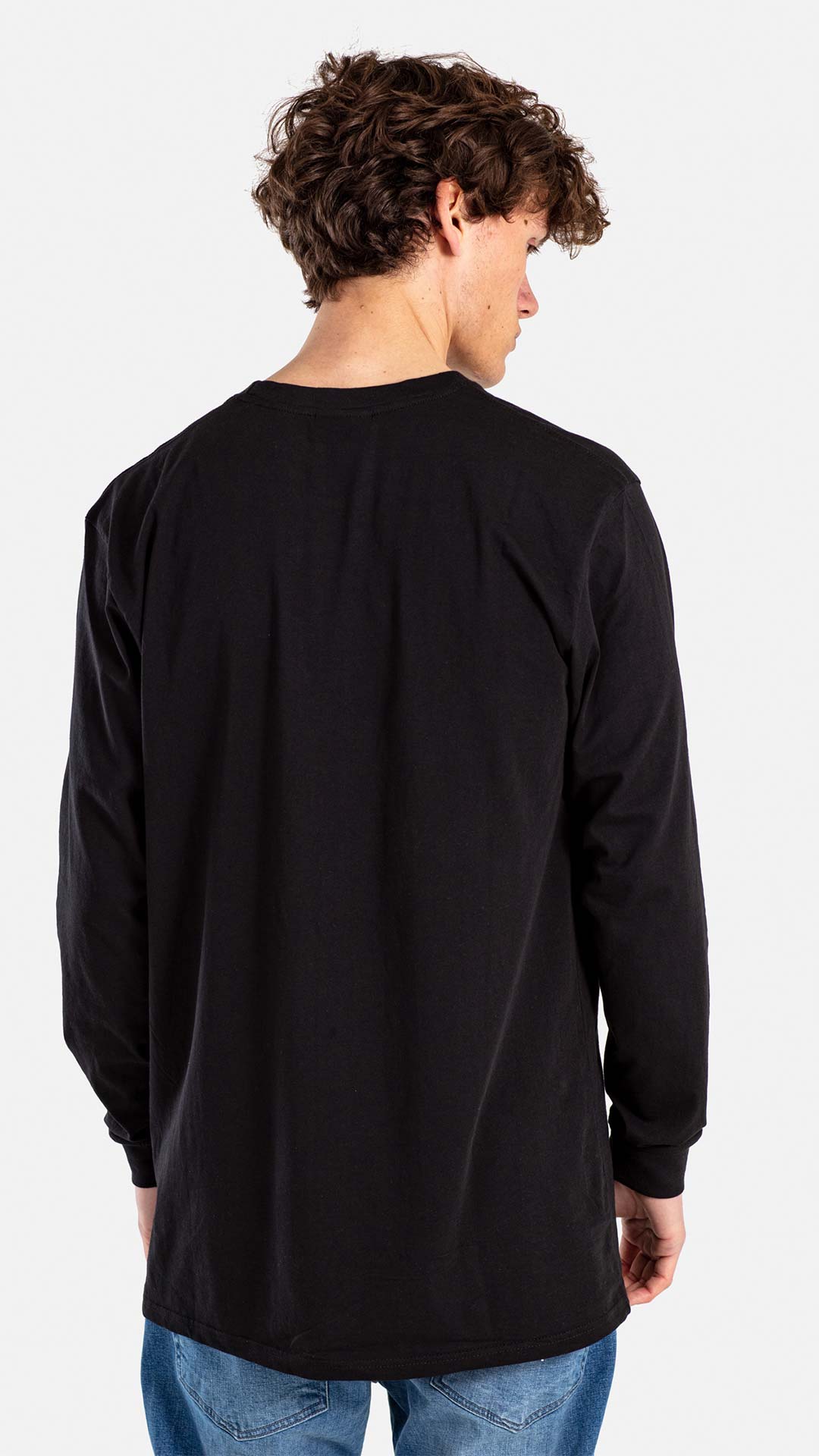 Regular Logo Long Sleeve - Deep Black - Reell Pakistan