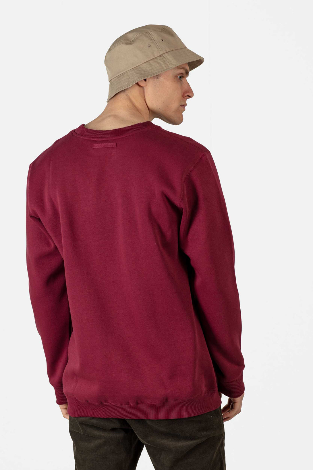 Regular Logo Crewneck - Wine Red - Reell Pakistan
