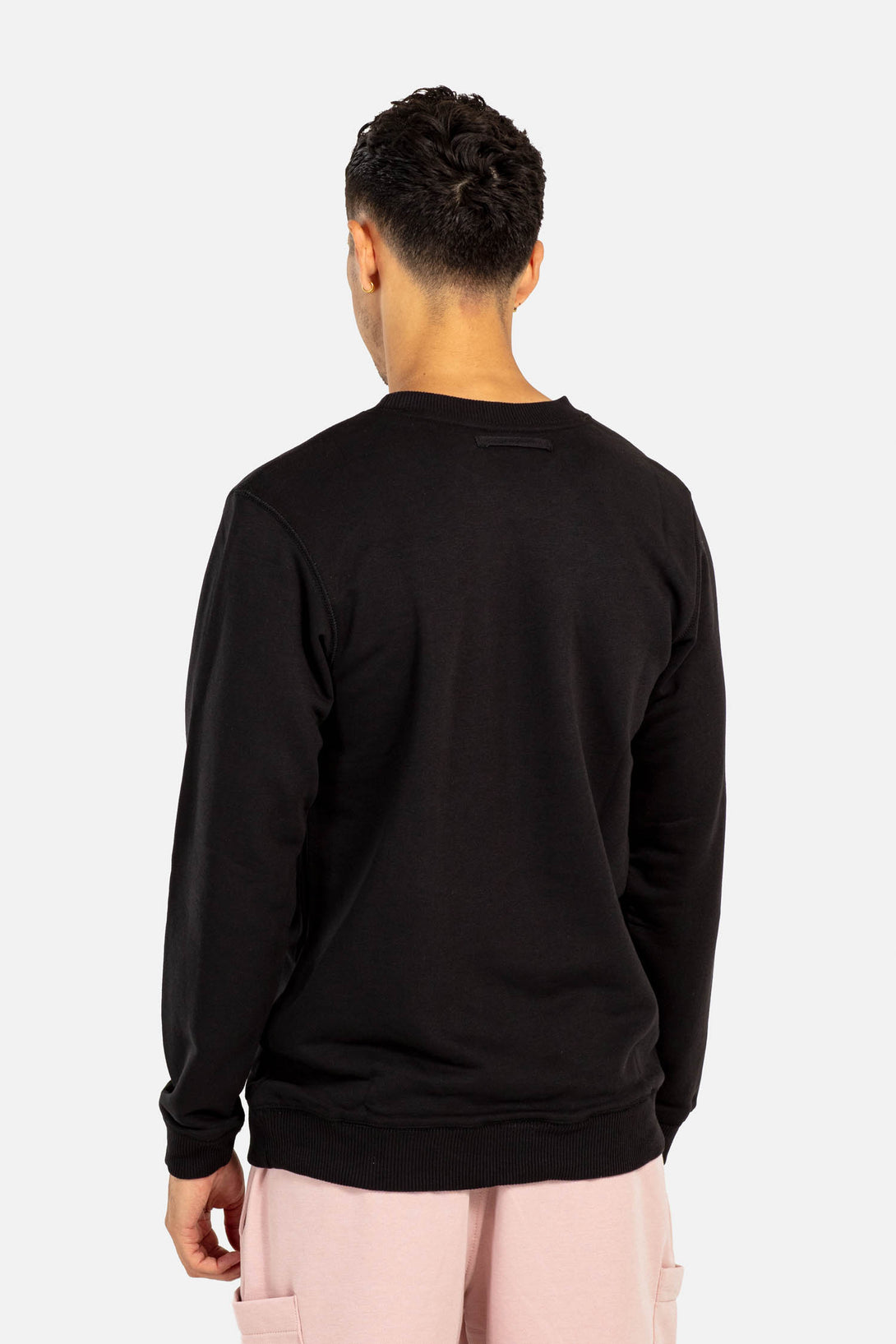 Terry Logo Crewneck - Deep Black - Reell Pakistan