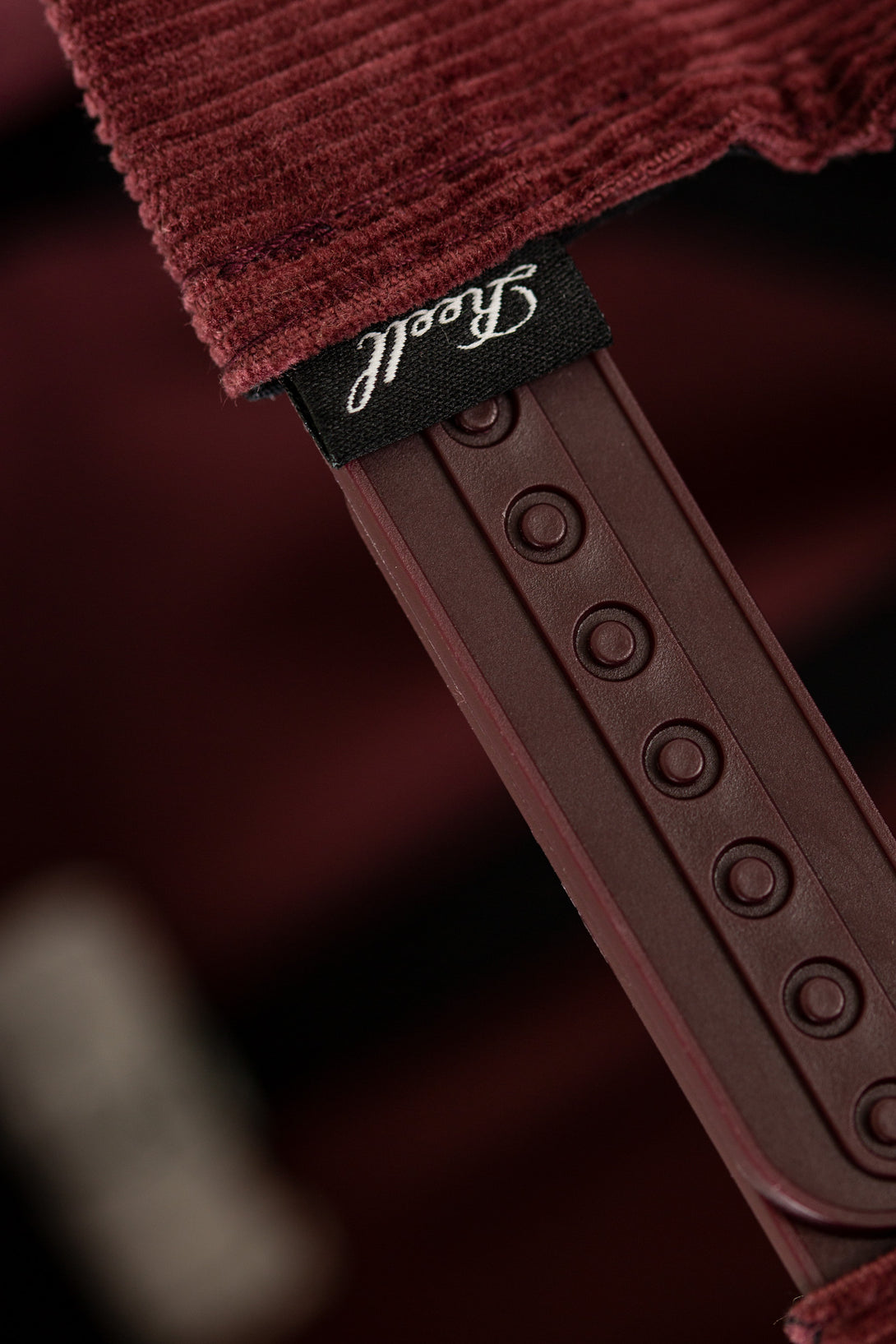 Flat 6-Panel Cap - Wine Red Cord - Reell Pakistan