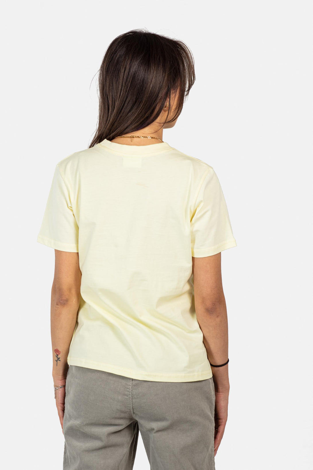 Women Staple T-Shirt - Light Yellow - Reell Pakistan