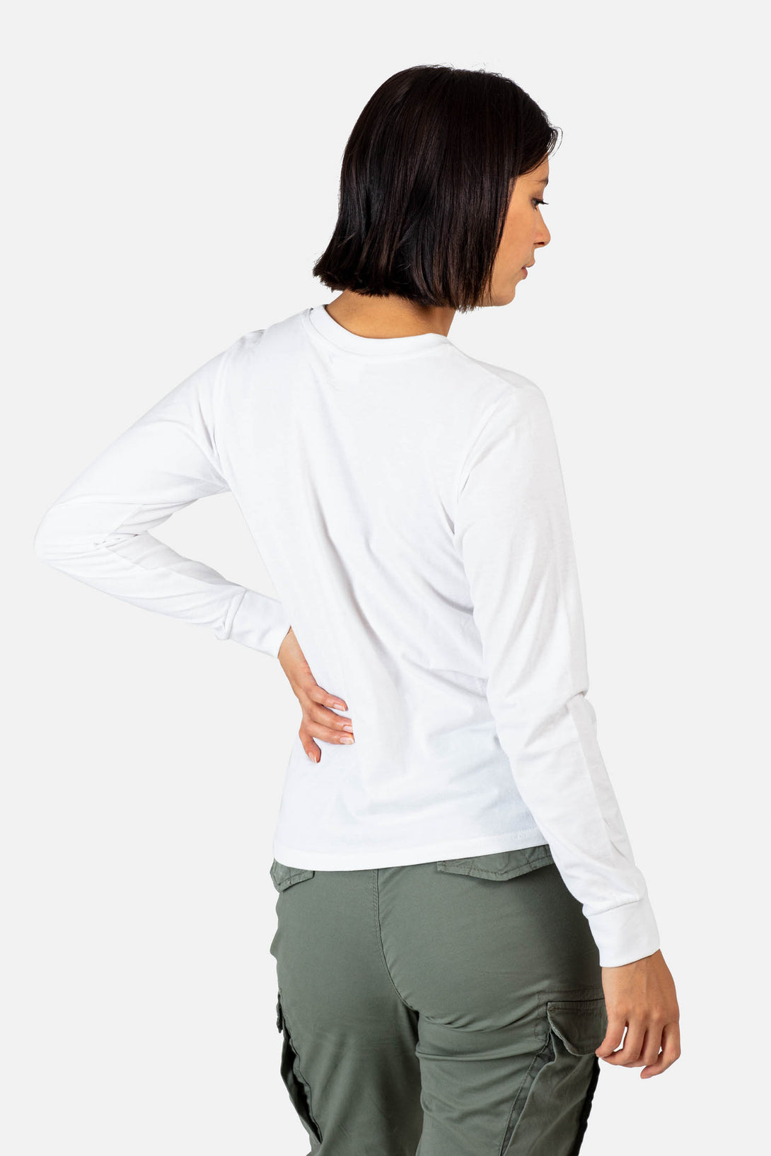 Women Logo Long Sleeves- Snow White - Reell Pakistan