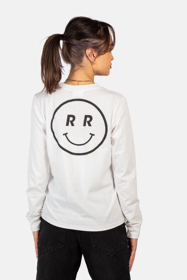 Smile Logo Long Sleeve - Snow White - Reell Pakistan