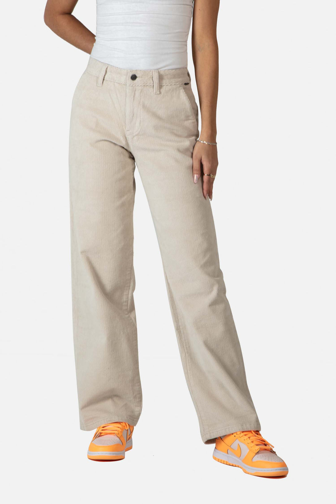 Women Kim Pant - Oatmeal Corduroy - Reell Pakistan