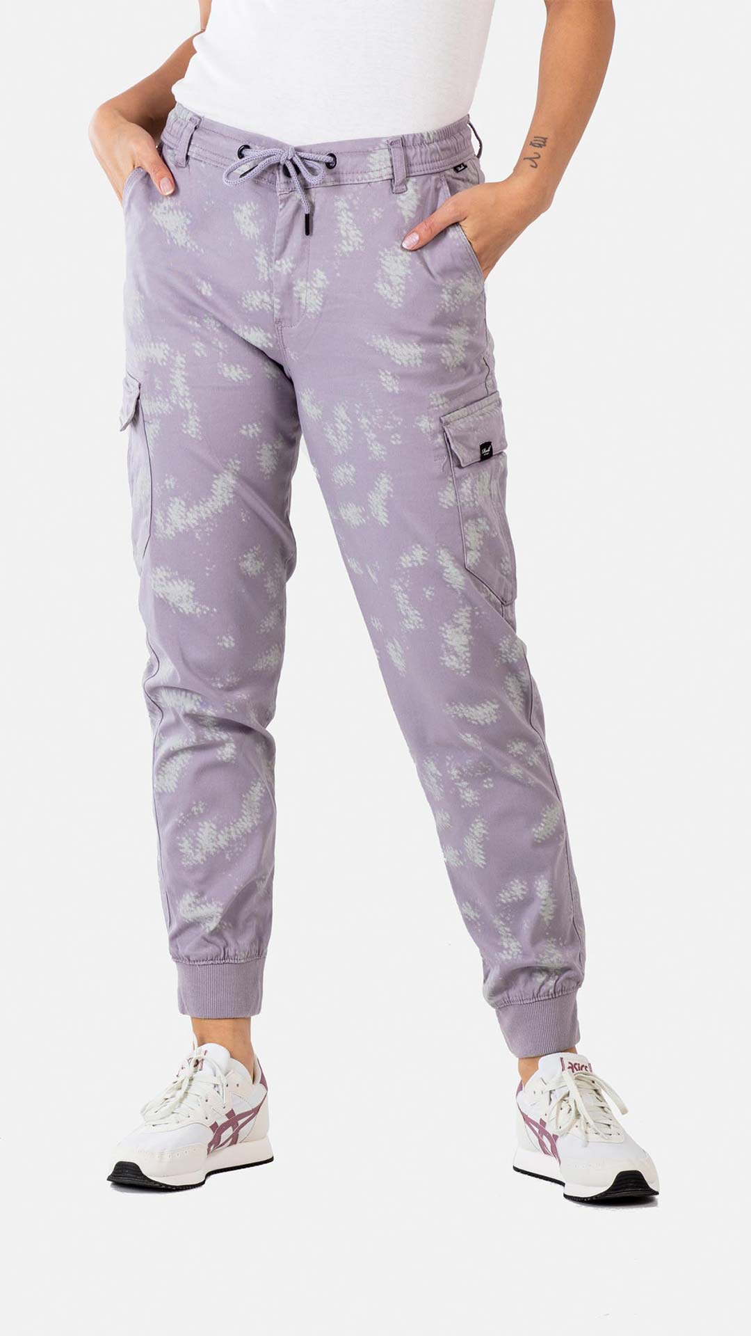 Reflex Women Rib Cargo - Script Camo Purple Gray - Reell Pakistan