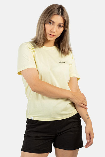 Women Logo T Shirt - Light yellow - Reell Pakistan