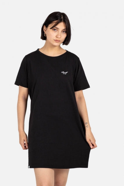 Women T Shirt Dress - Deep Black - Reell Pakistan