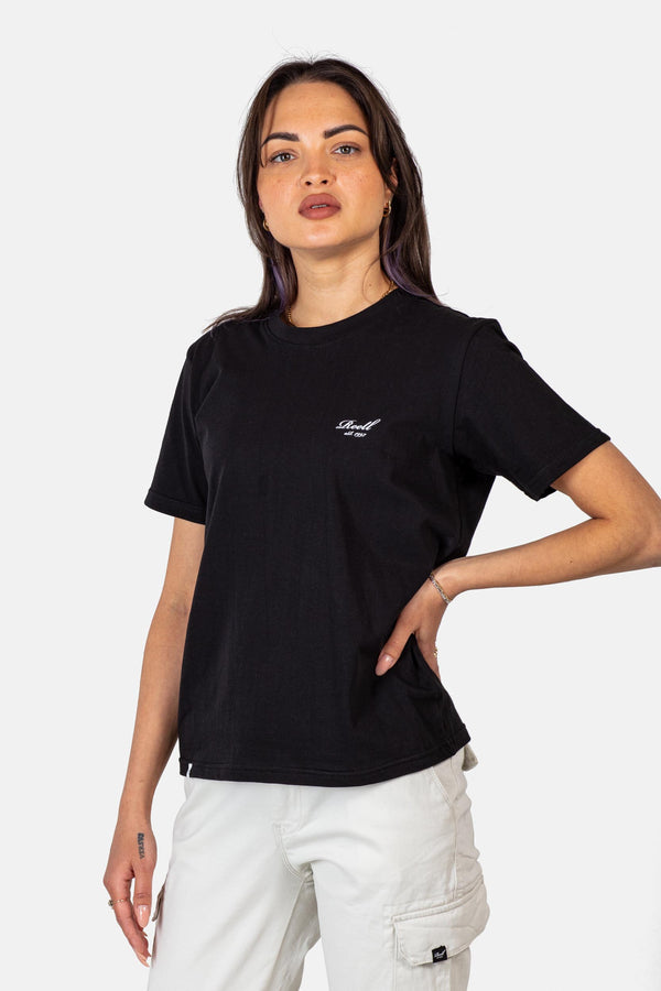 Women Staple T-Shirt - Deep Black - Reell Pakistan