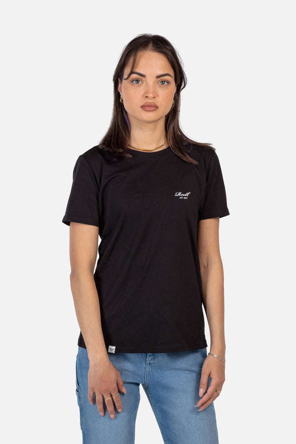 Women Fit T-Shirt - Deep Black - Reell Pakistan