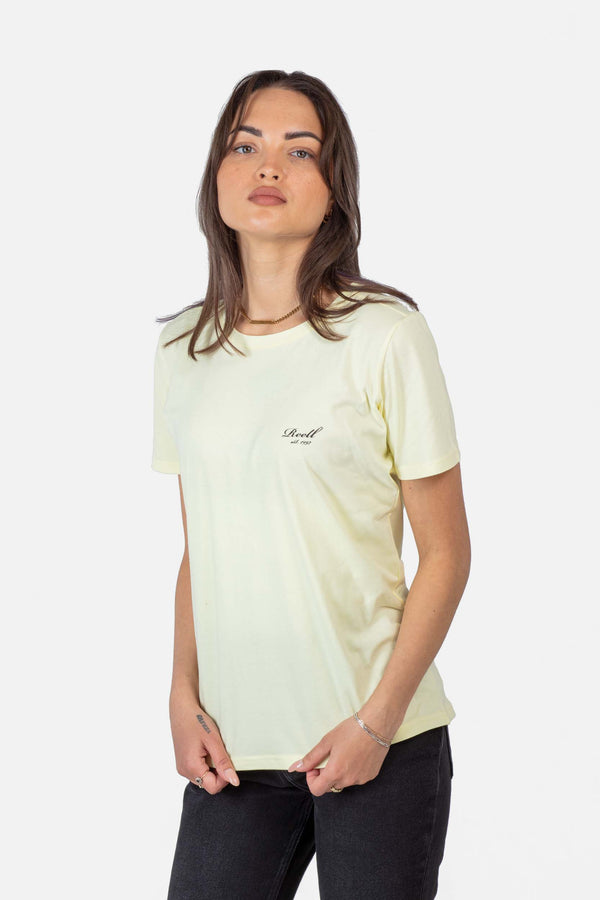 Women Fit T-Shirt - Light Yellow - Reell Pakistan