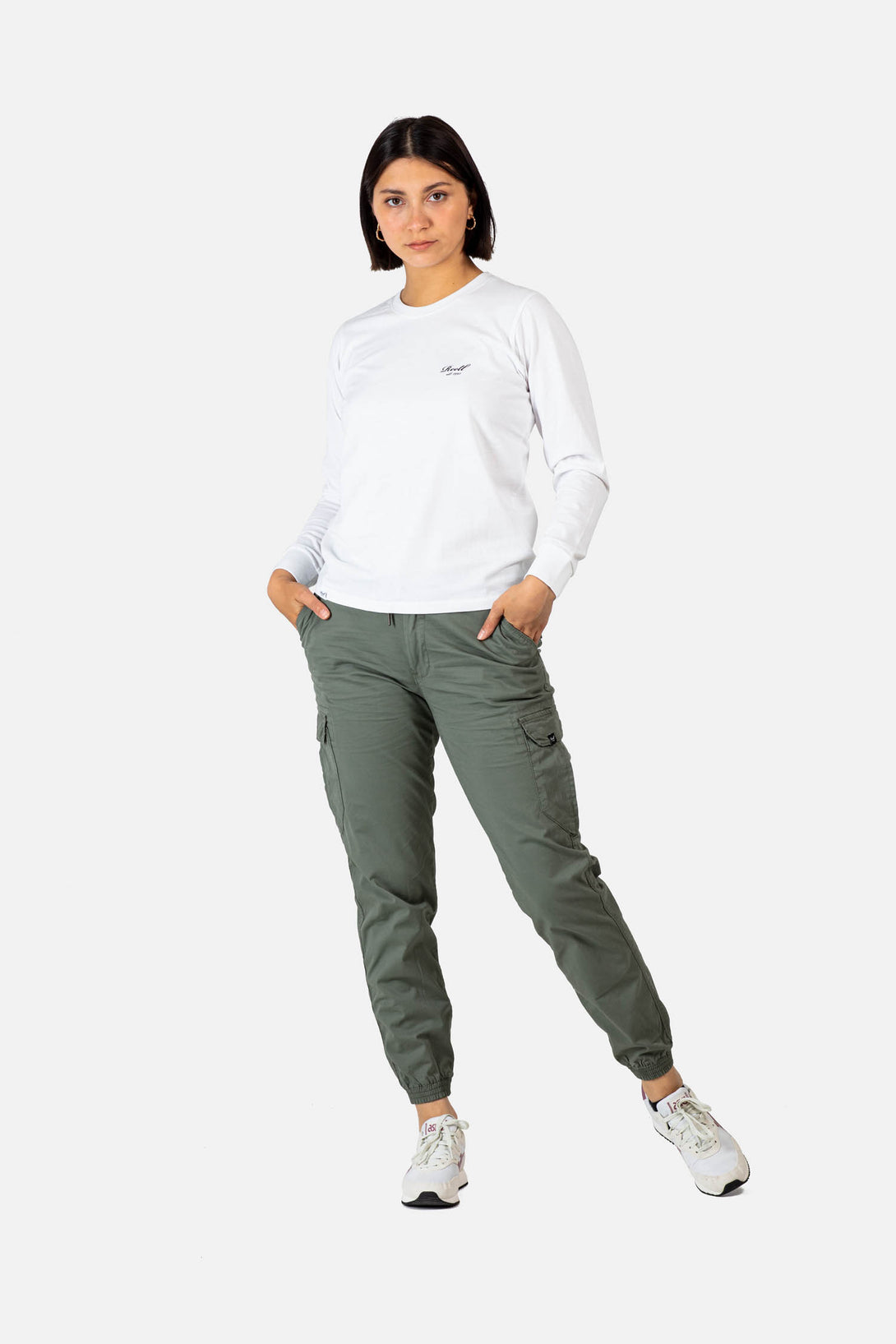Women Logo Long Sleeves- Snow White - Reell Pakistan