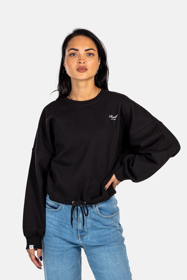 Women Amara Crewneck - Deep Black - Reell Pakistan