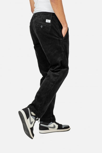 Reflex Loose Chino Corduroy - Black - Reell Pakistan