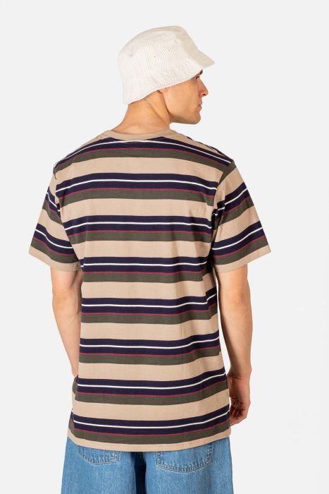 Line T-Shirt - Navy / Sand - Reell Pakistan