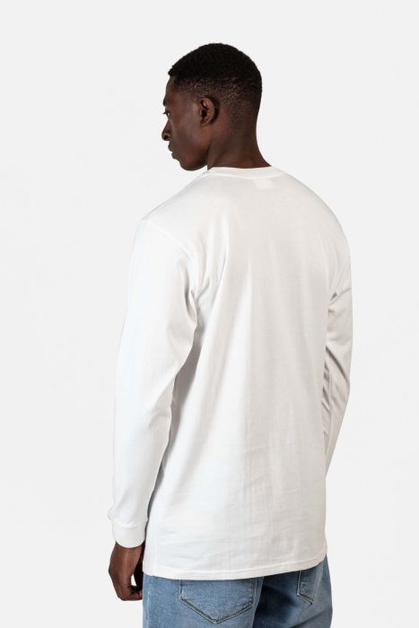 Staple Logo Long Sleeve - Snow White - Reell Pakistan