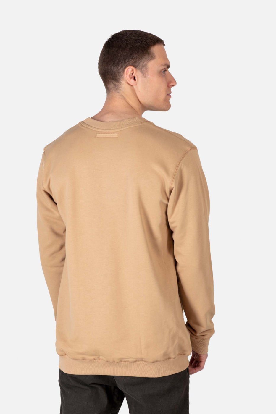 Staple Terry Crewneck - Tan Brown - Reell Pakistan