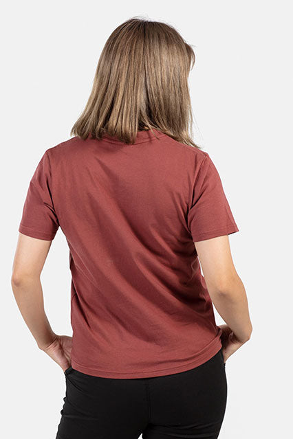 Women Logo T Shirt - Red Brown - Reell Pakistan