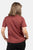 Women Logo T Shirt - Red Brown