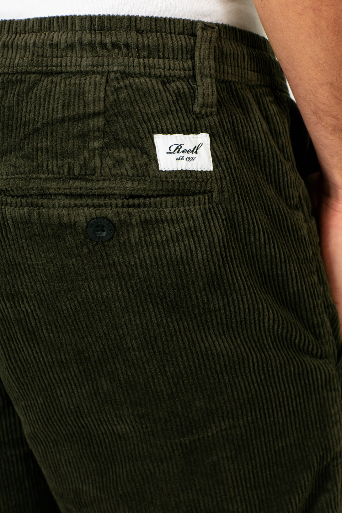 Reflex Loose Chino Corduroy - Dark Green - Reell Pakistan