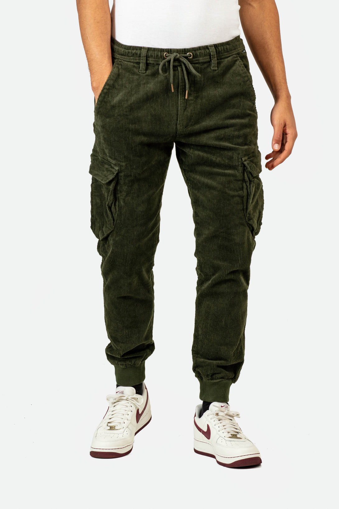 Reflex Rib Cargo Corduroy - Dark Green - Reell Pakistan