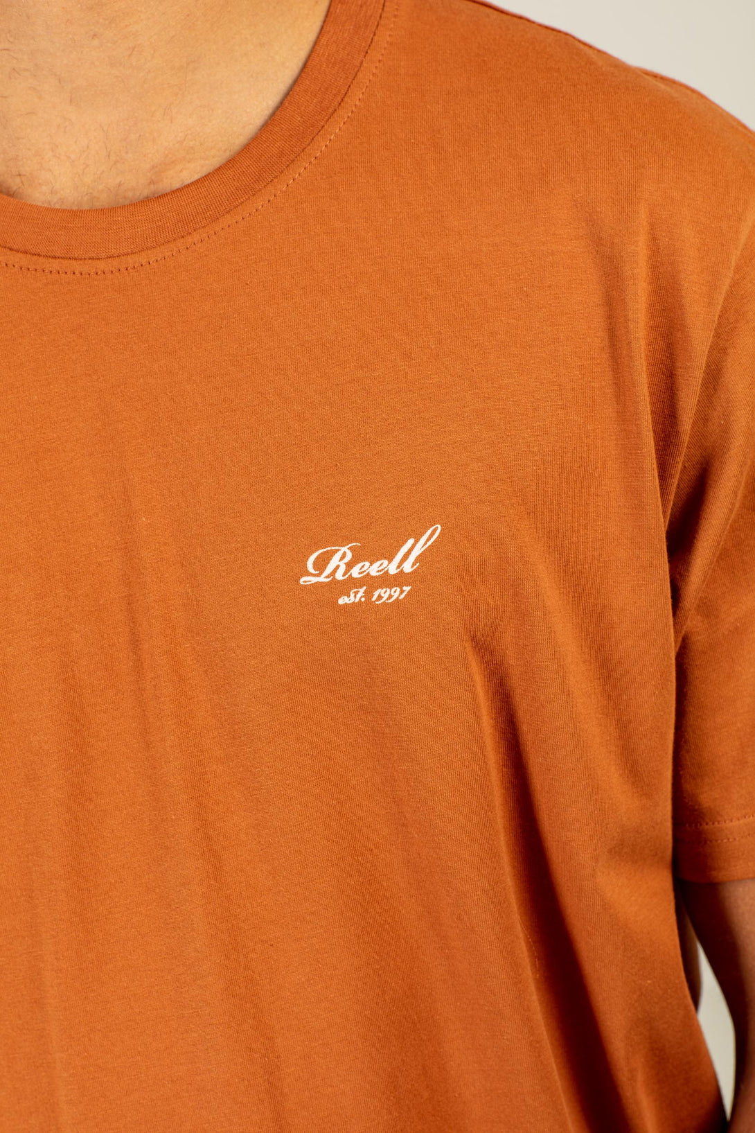 Staple Logo T-Shirt - Hazy Orange - Reell Pakistan