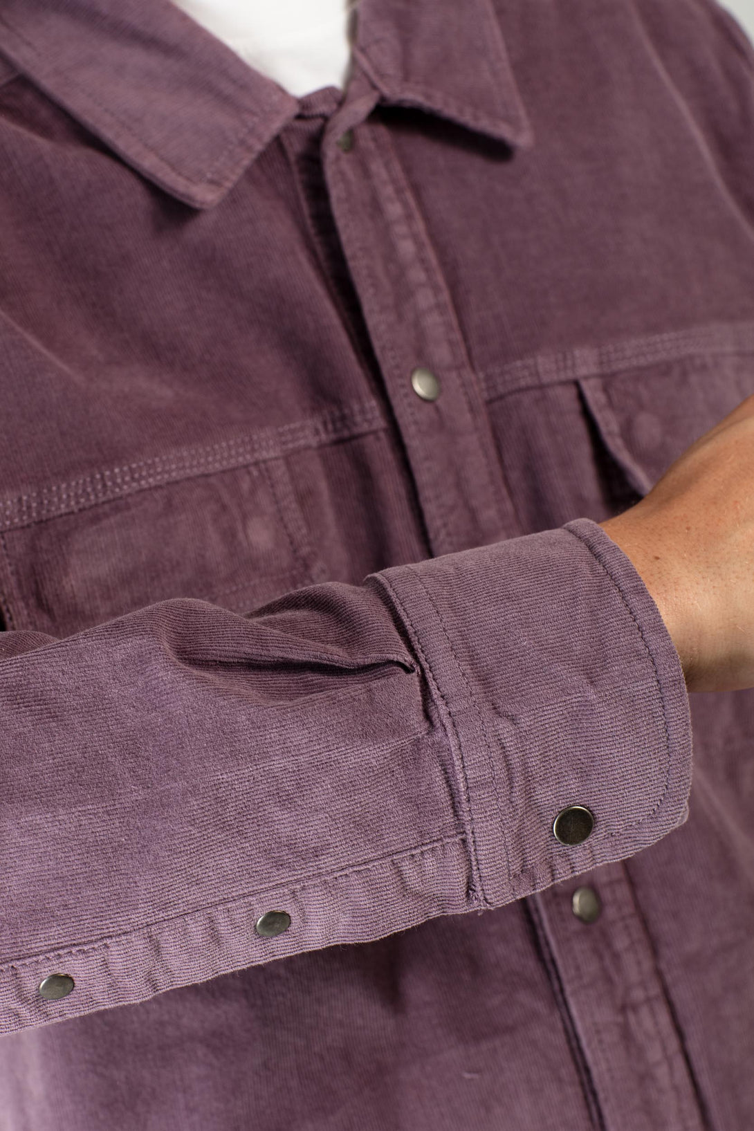 Duke Over Shirt - Baby Cord Purple - Reell Pakistan