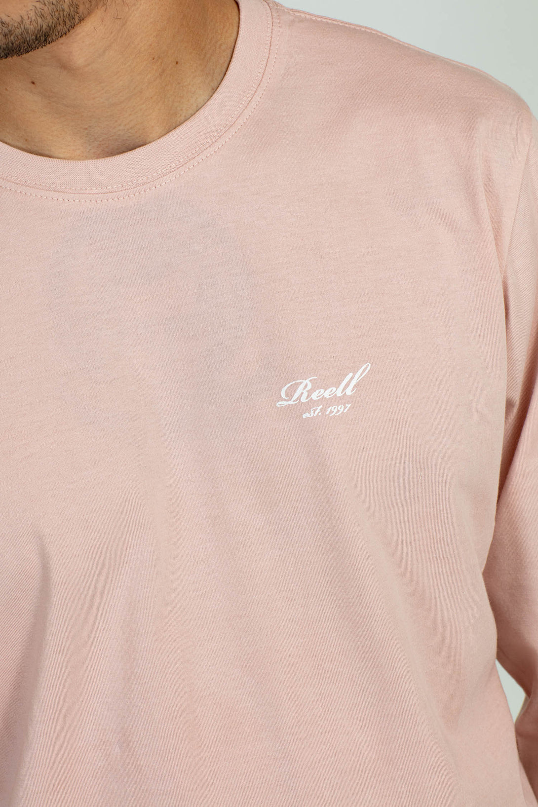 Regular Logo Long Sleeve - Smoked Pink - Reell Pakistan