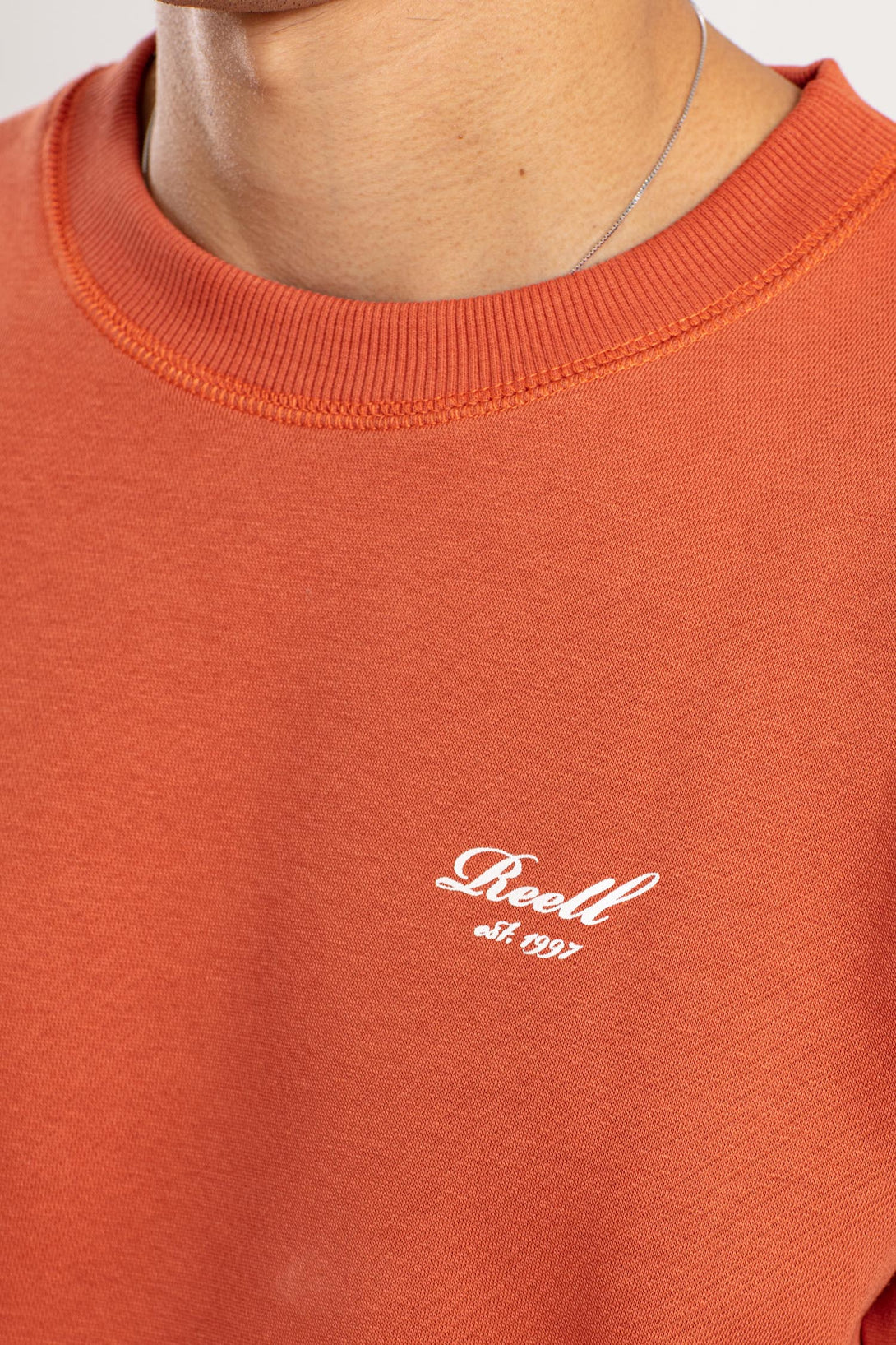 Regular Logo Crewneck - Orange - Reell Pakistan