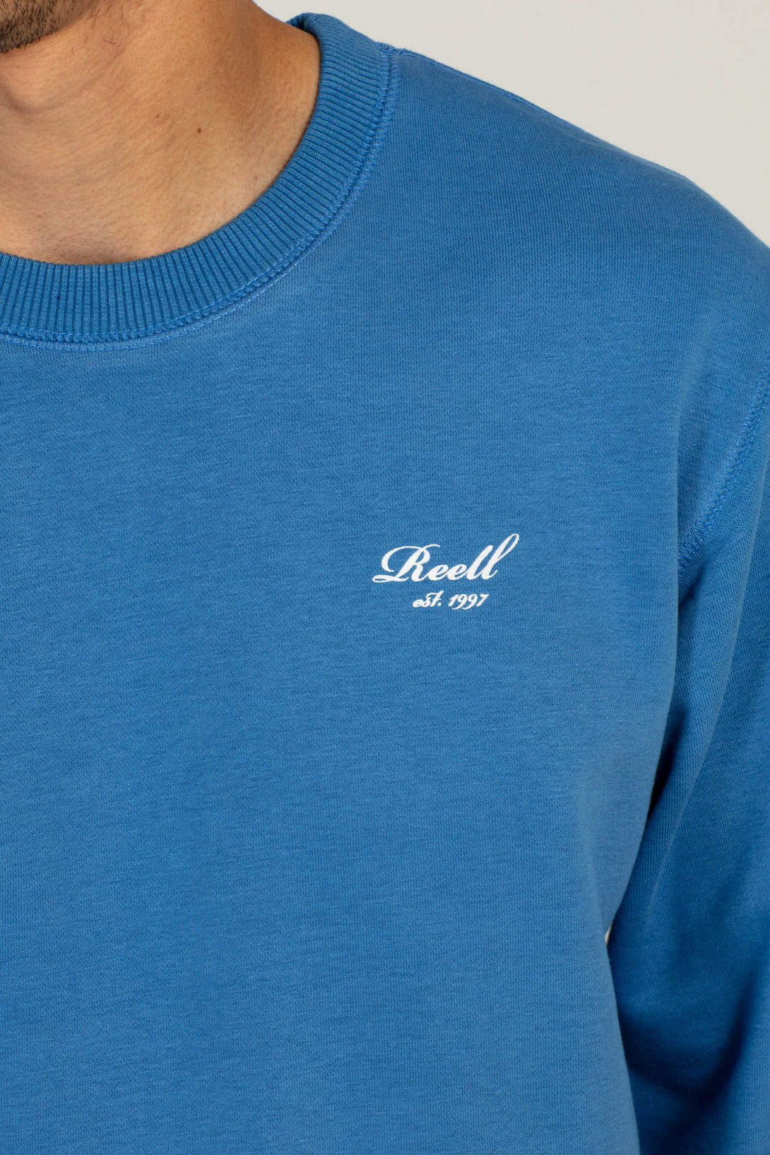 Terry Logo Crewneck - Matt Blue - Reell Pakistan