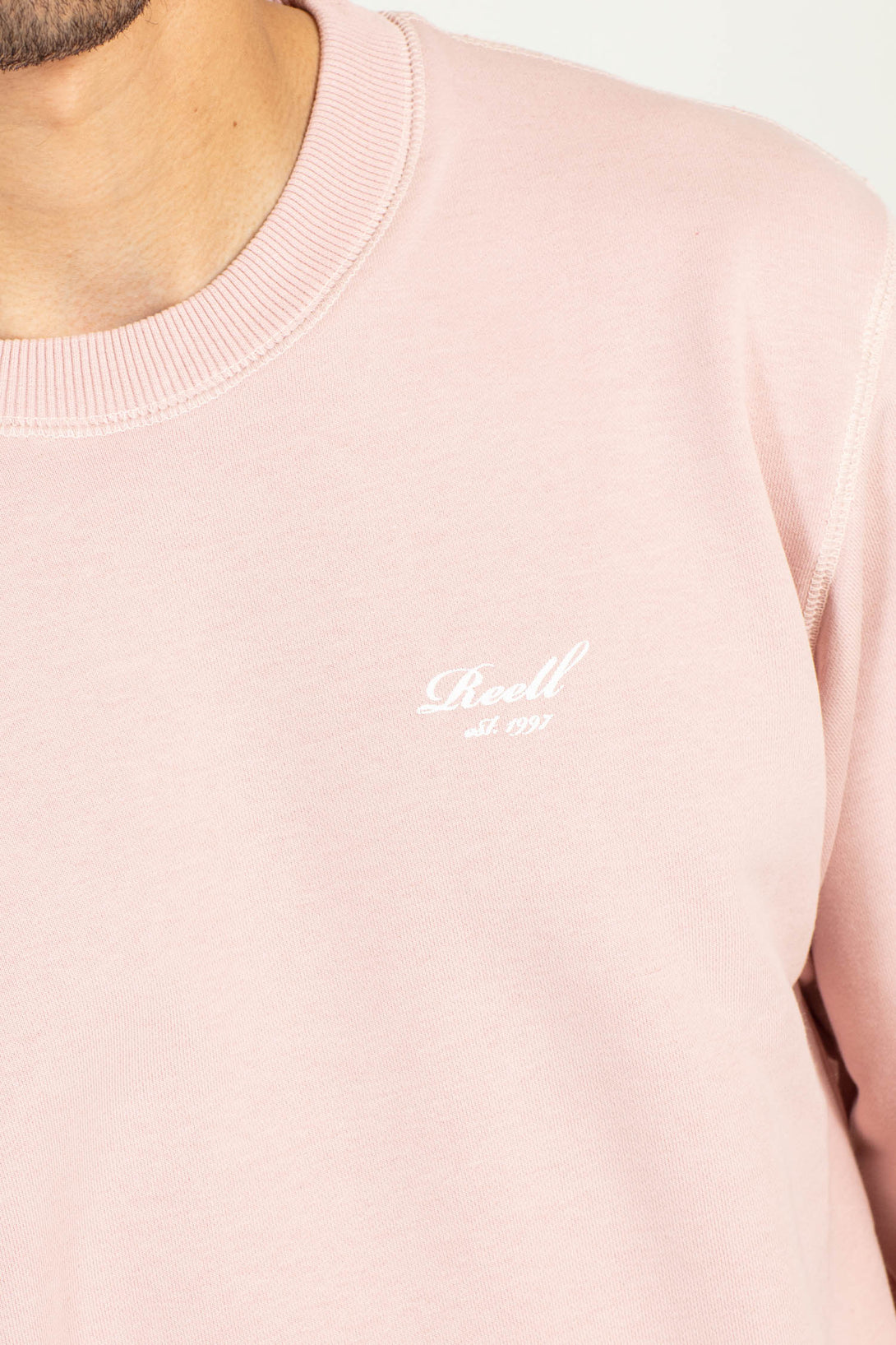 Terry Logo Crewneck - Smoked Pink - Reell Pakistan