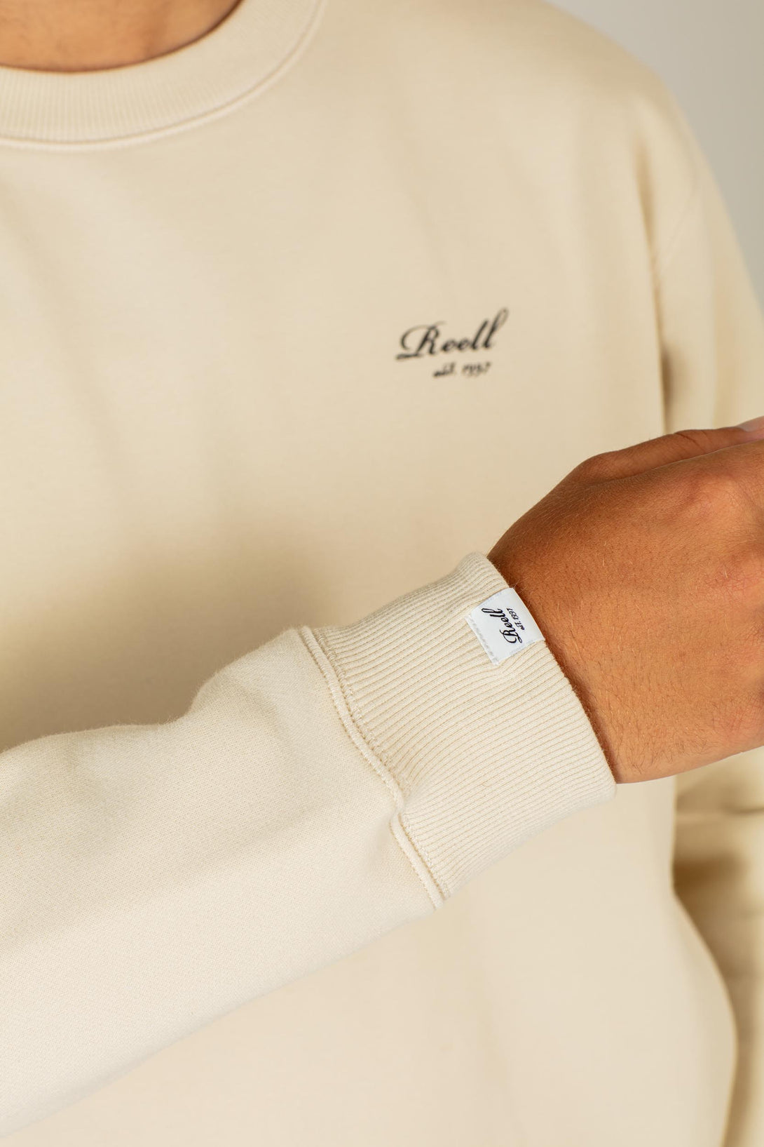 Staple Logo Crewneck - Off Shell - Reell Pakistan