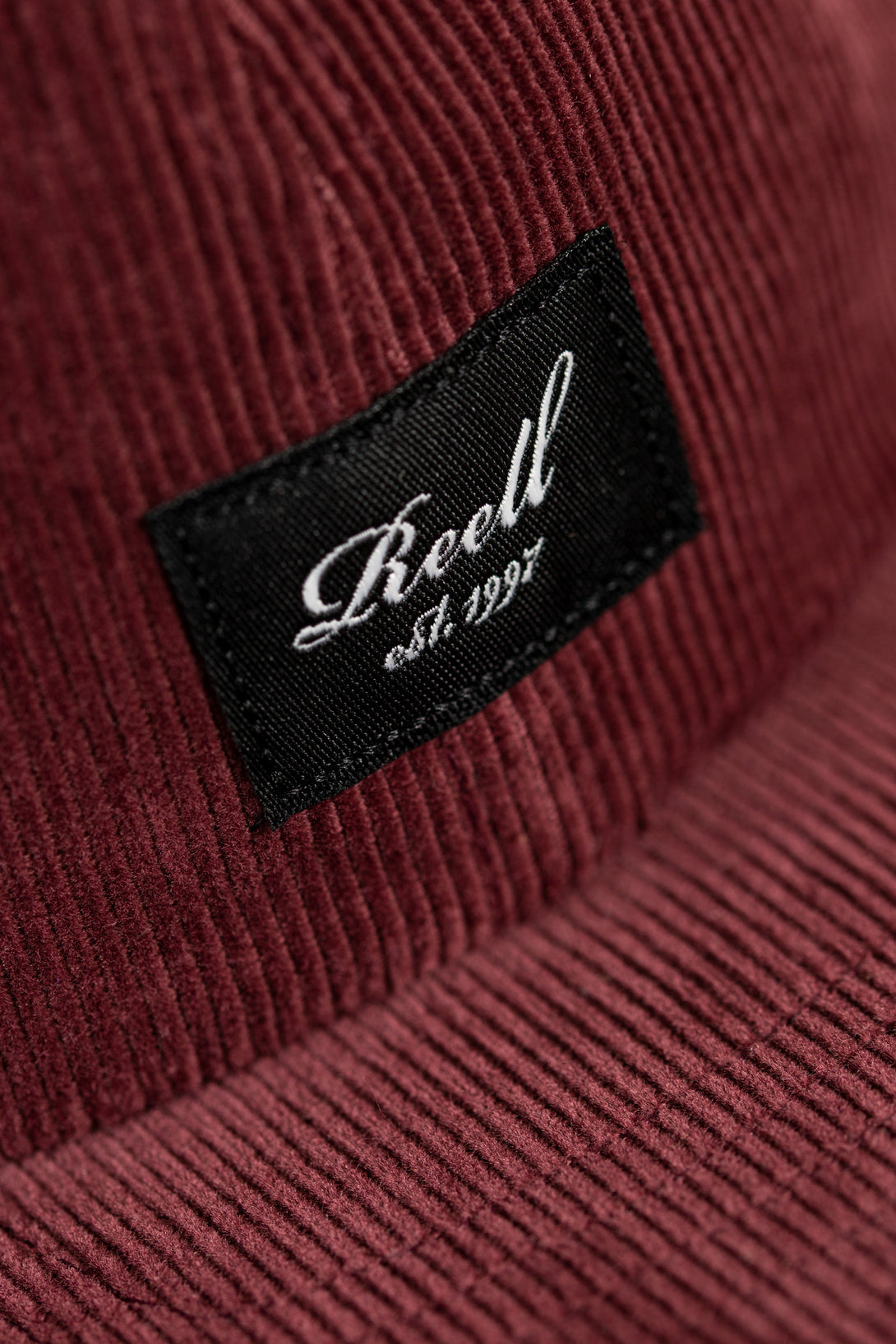 Flat 6-Panel Cap - Wine Red Cord - Reell Pakistan