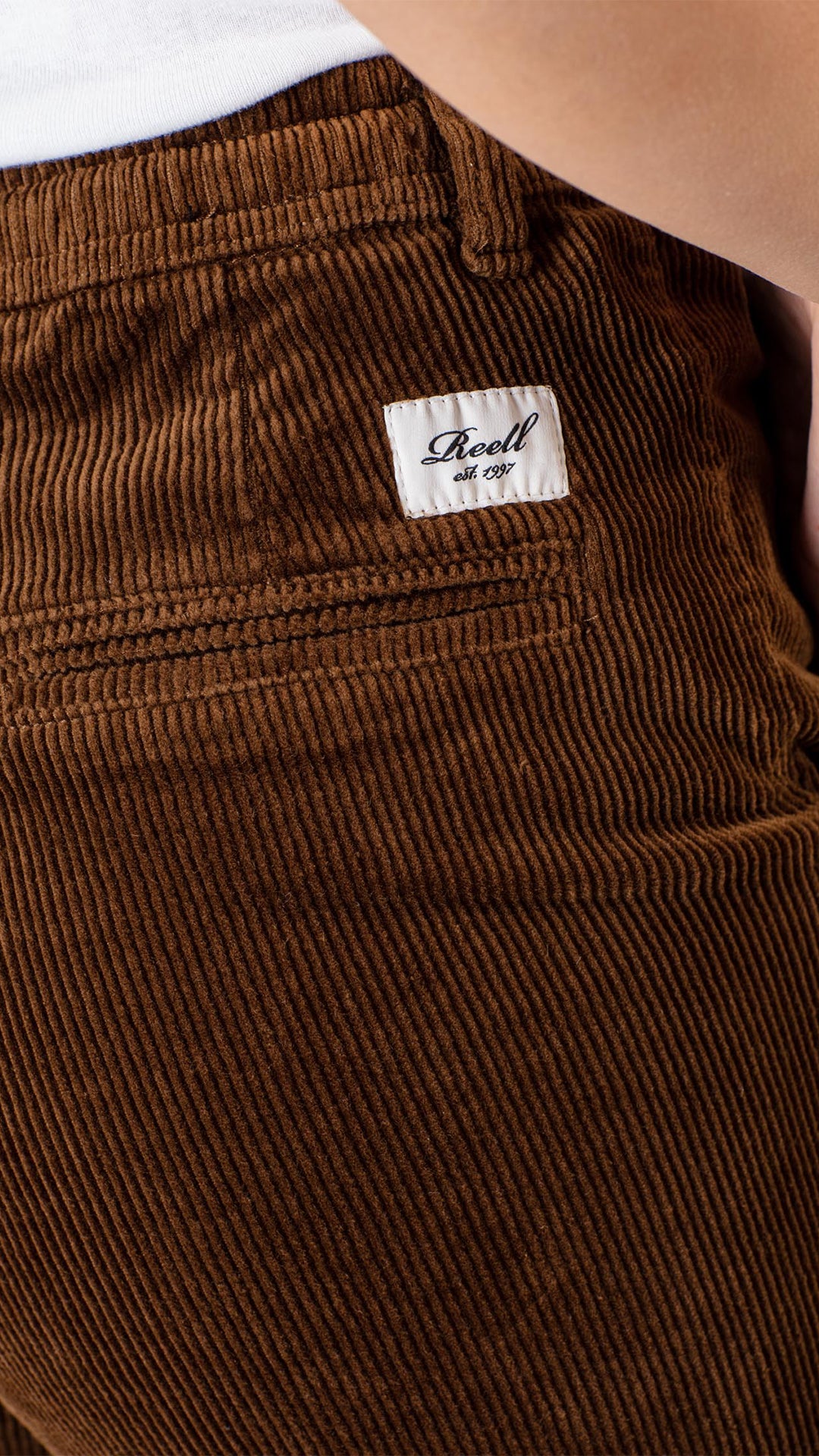 Reflex Women Loose Chino Corduroy - Brown - Reell Pakistan