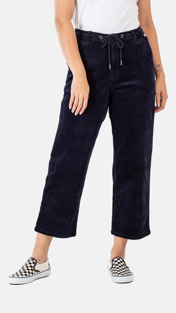 Reflex Women Loose Chino Corduroy - Navy - Reell Pakistan
