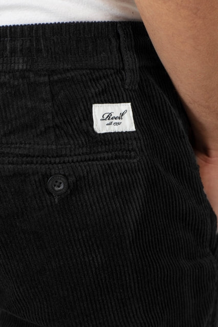 Reflex Loose Chino Corduroy - Black - Reell Pakistan