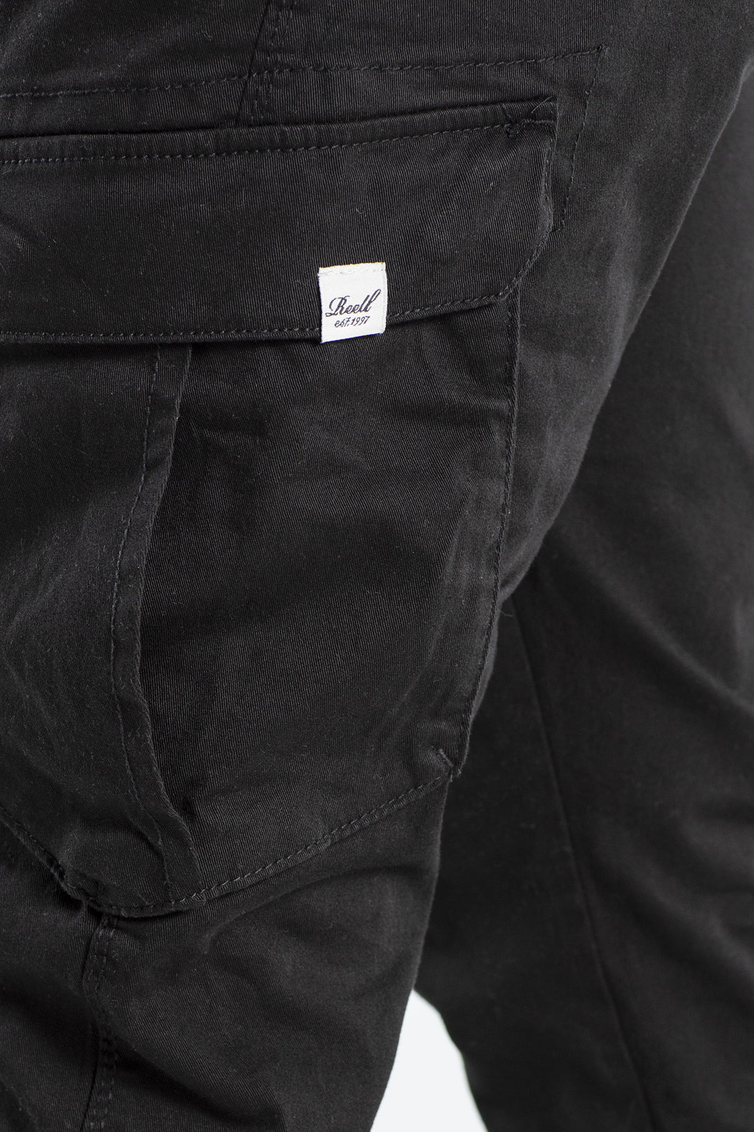 Reflex Rib Cargo - Black Denim - Reell Pakistan