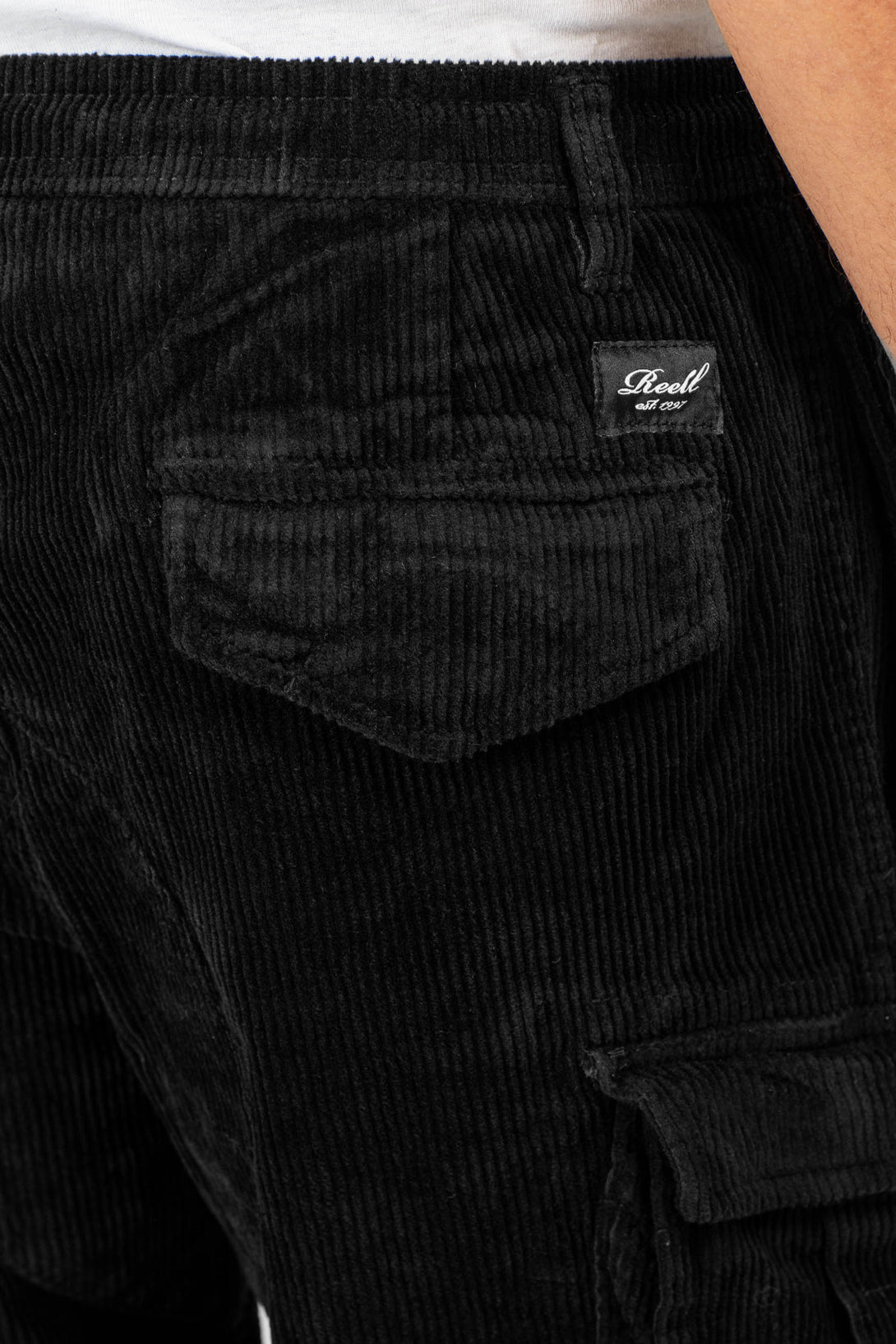 Reflex Loose Cargo Corduroy - Black - Reell Pakistan