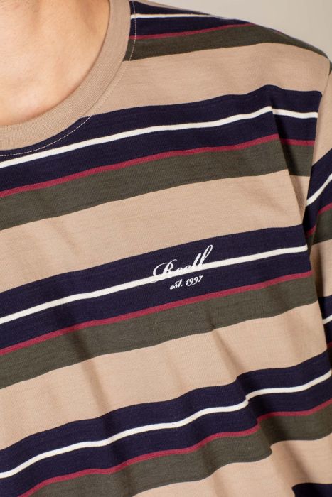 Line T-Shirt - Navy / Sand - Reell Pakistan