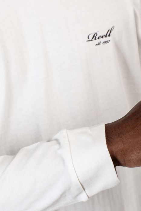 Staple Logo Long Sleeve - Snow White - Reell Pakistan