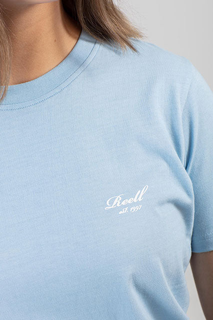 Women Logo T Shirt - Air Blue - Reell Pakistan
