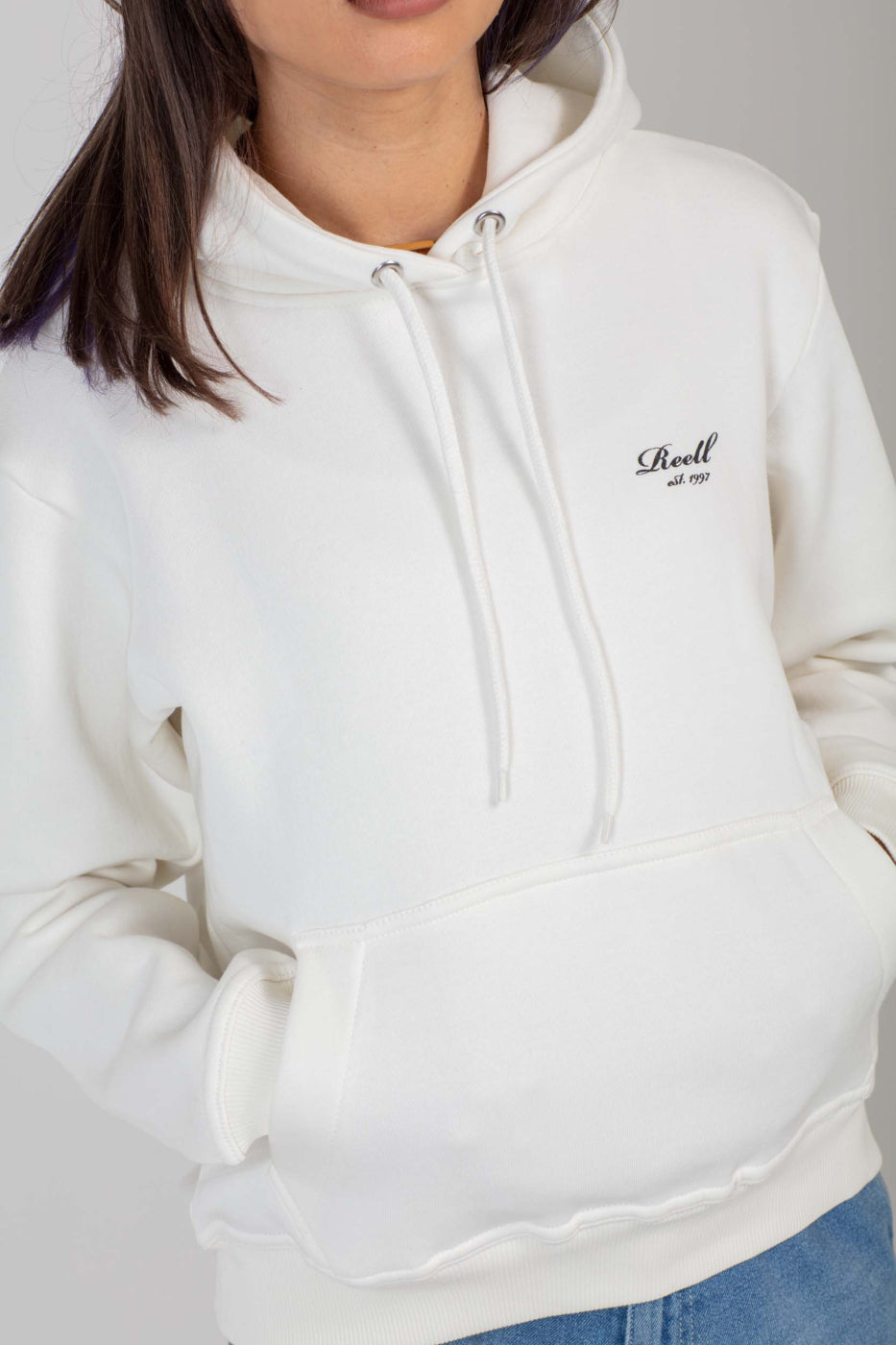 Women Logo Hoodie - Off White - Reell Pakistan